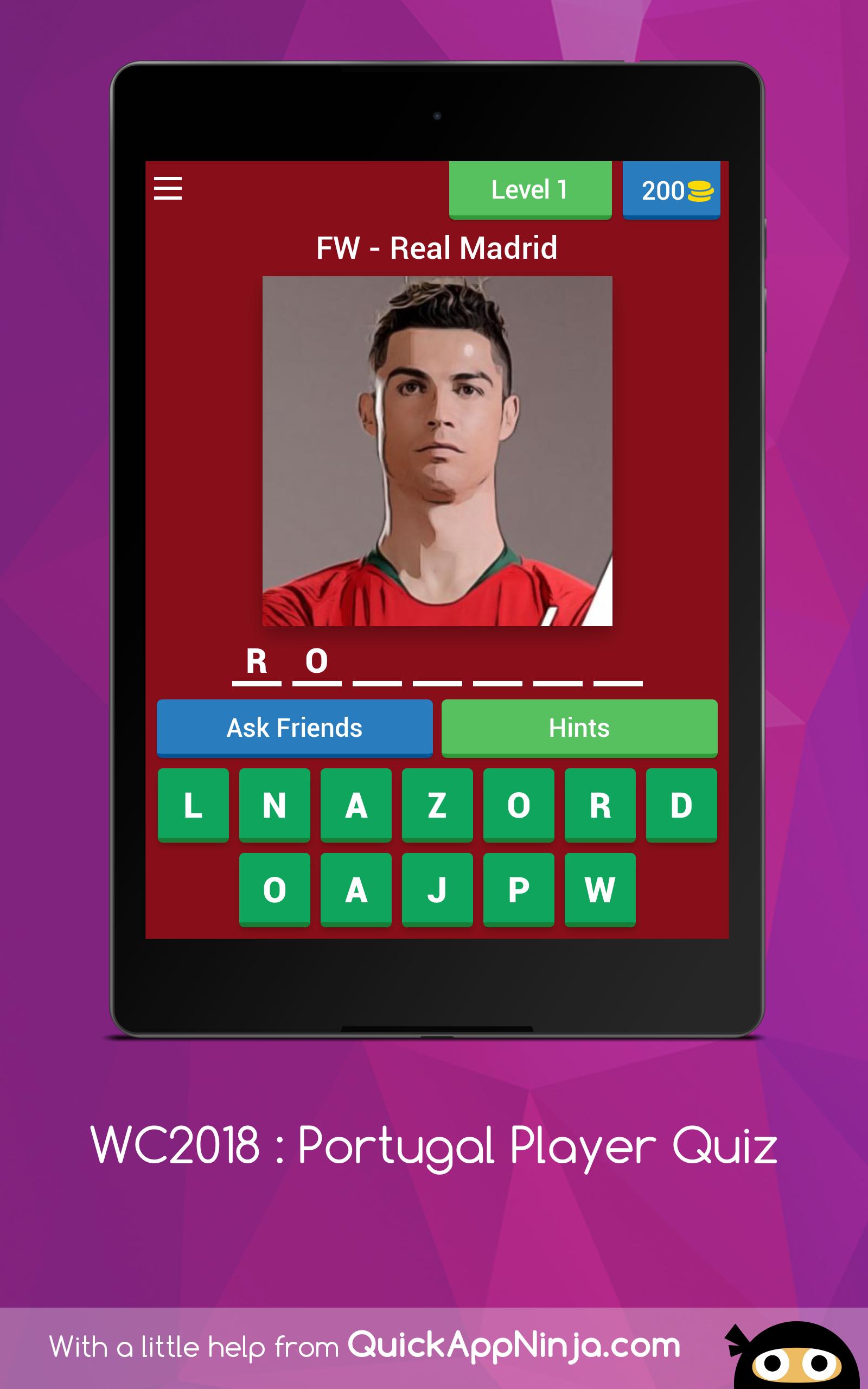 World Cup 2018 : Portugal Player Quiz