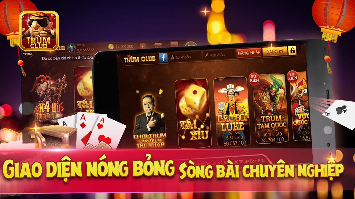 Trum club - danh bai doi thuong, game bai online
