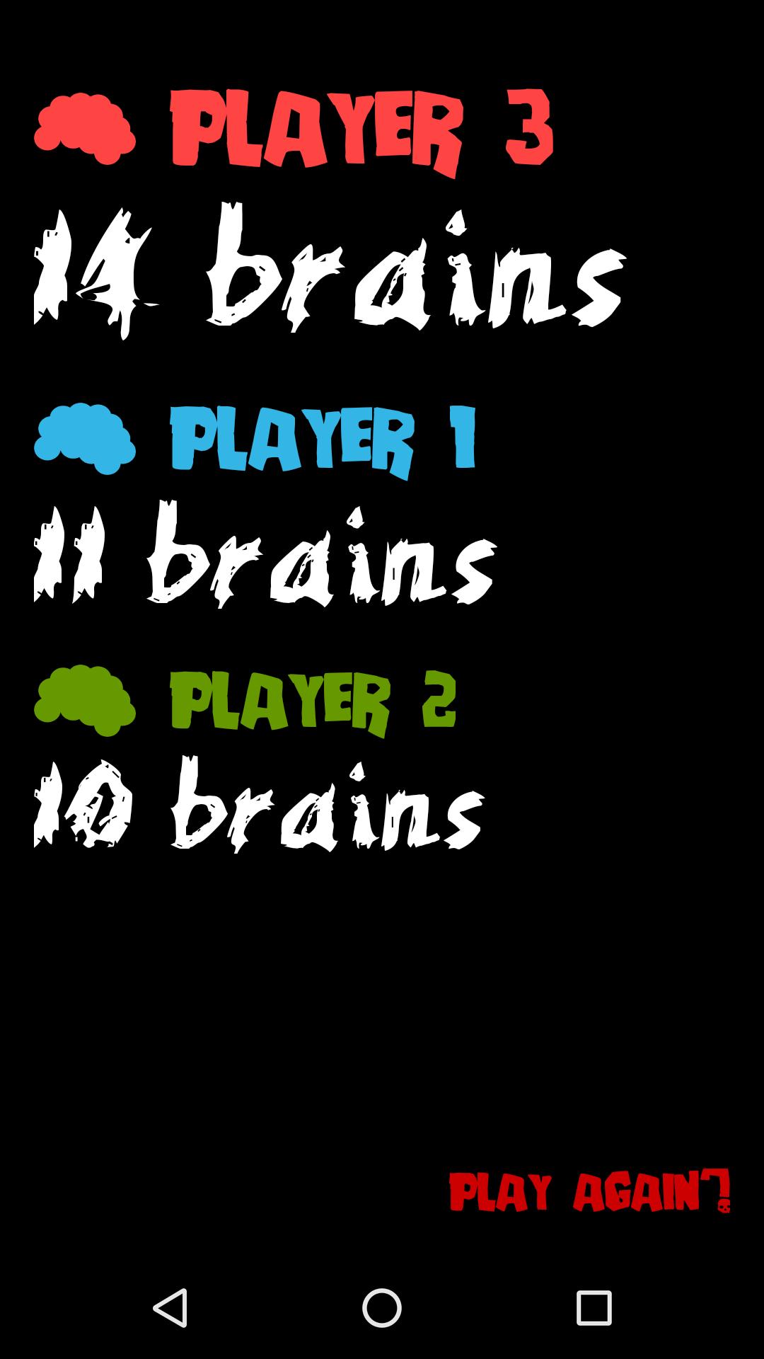 Scorekeeper for Zombie Dice