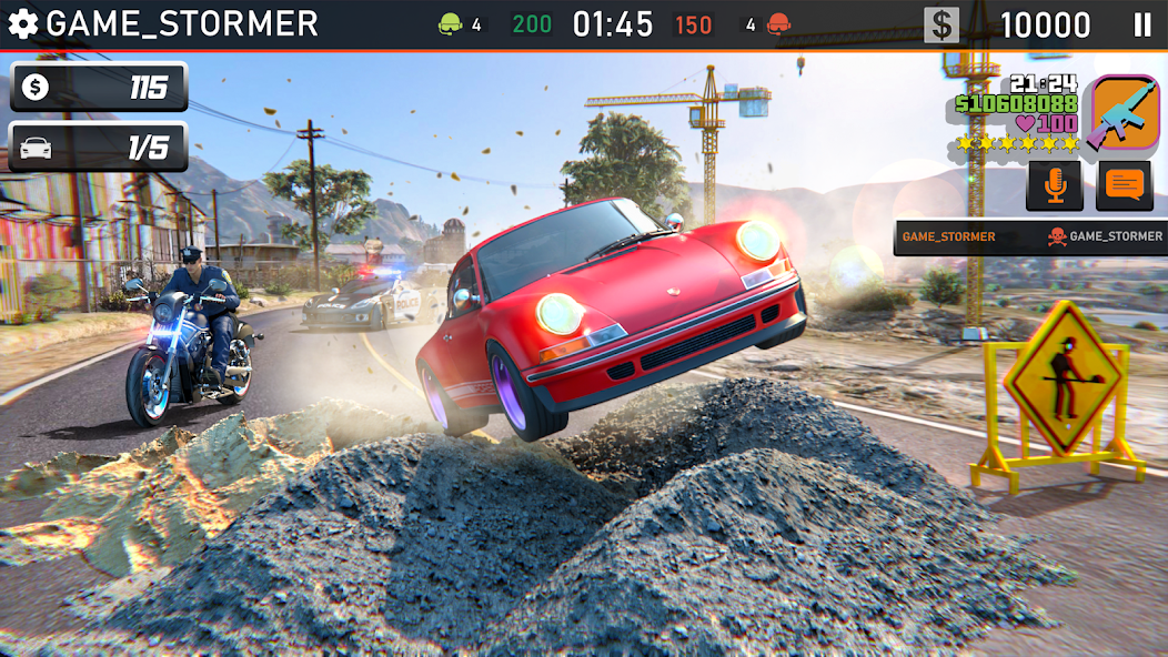 Bike Chase 3D Police Car Games