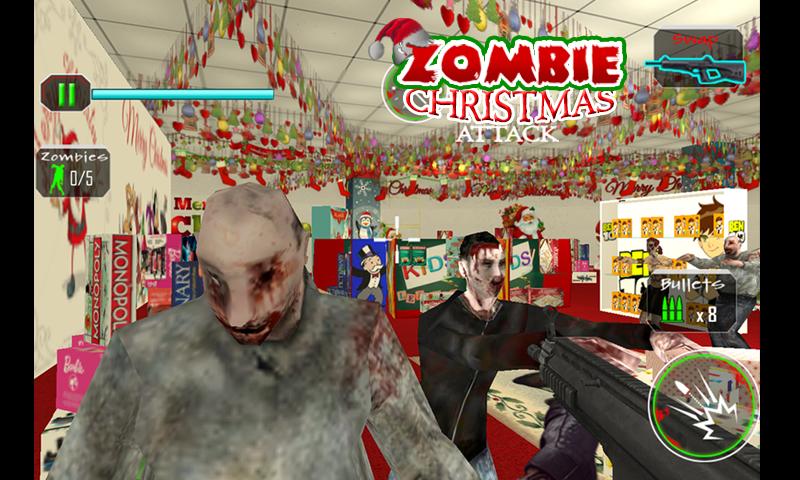 Angry Zombies Christmas Attack