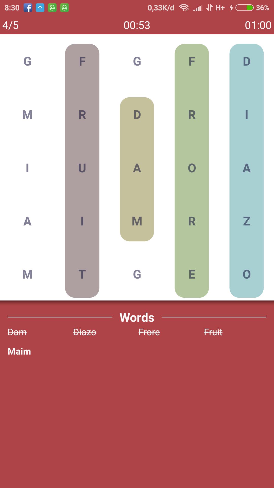 Simple Word Search Puzzle Game