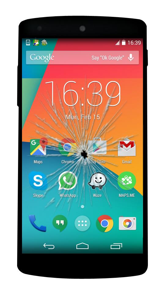 break screen with voice prank