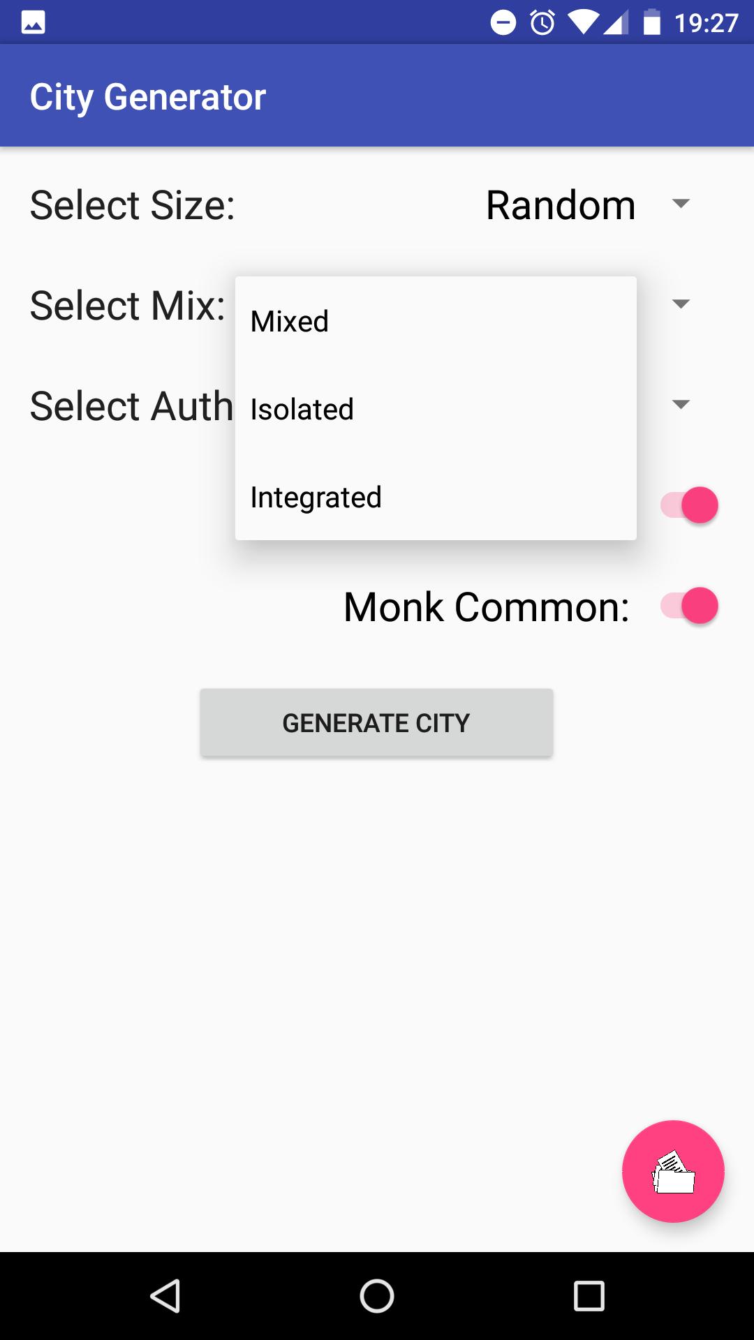 3.5 City Generator