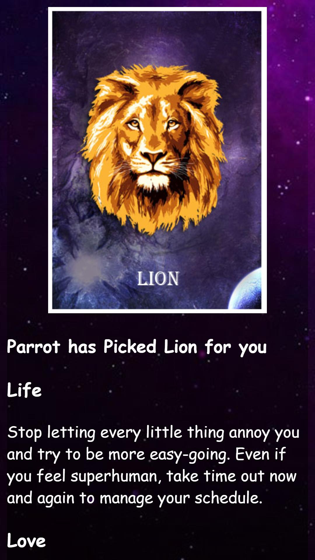 Kili Josiyam Parrot Astrology - Tarot card Reading
