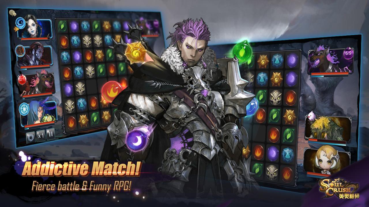 Soul Crush- Match 3 Monster Card  Game