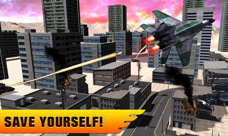Jet Fighter City Attack