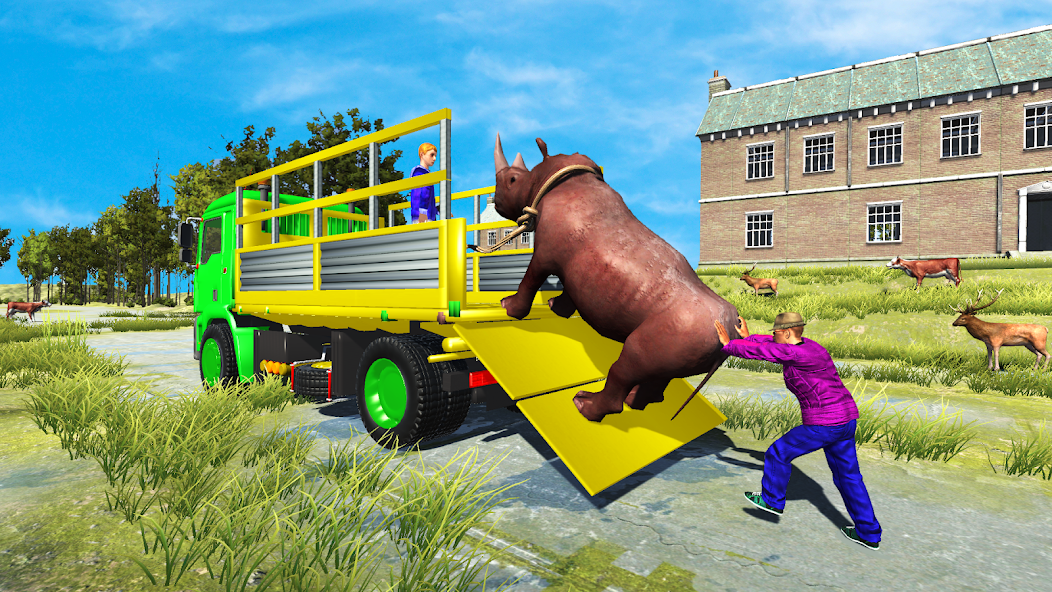 Animals Transport Truck Driver