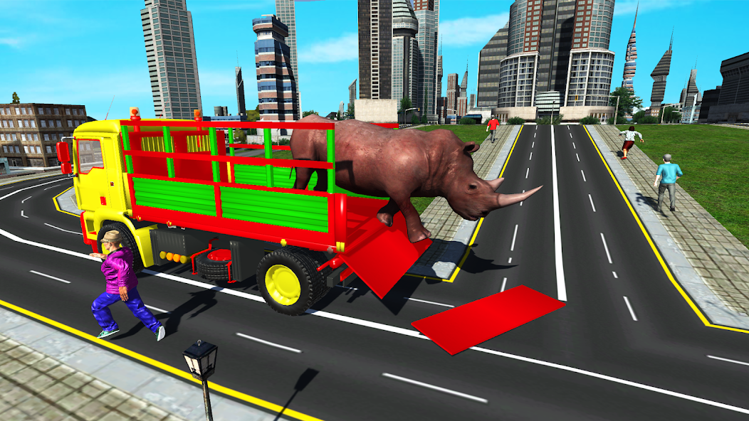 Animals Transport Truck Driver
