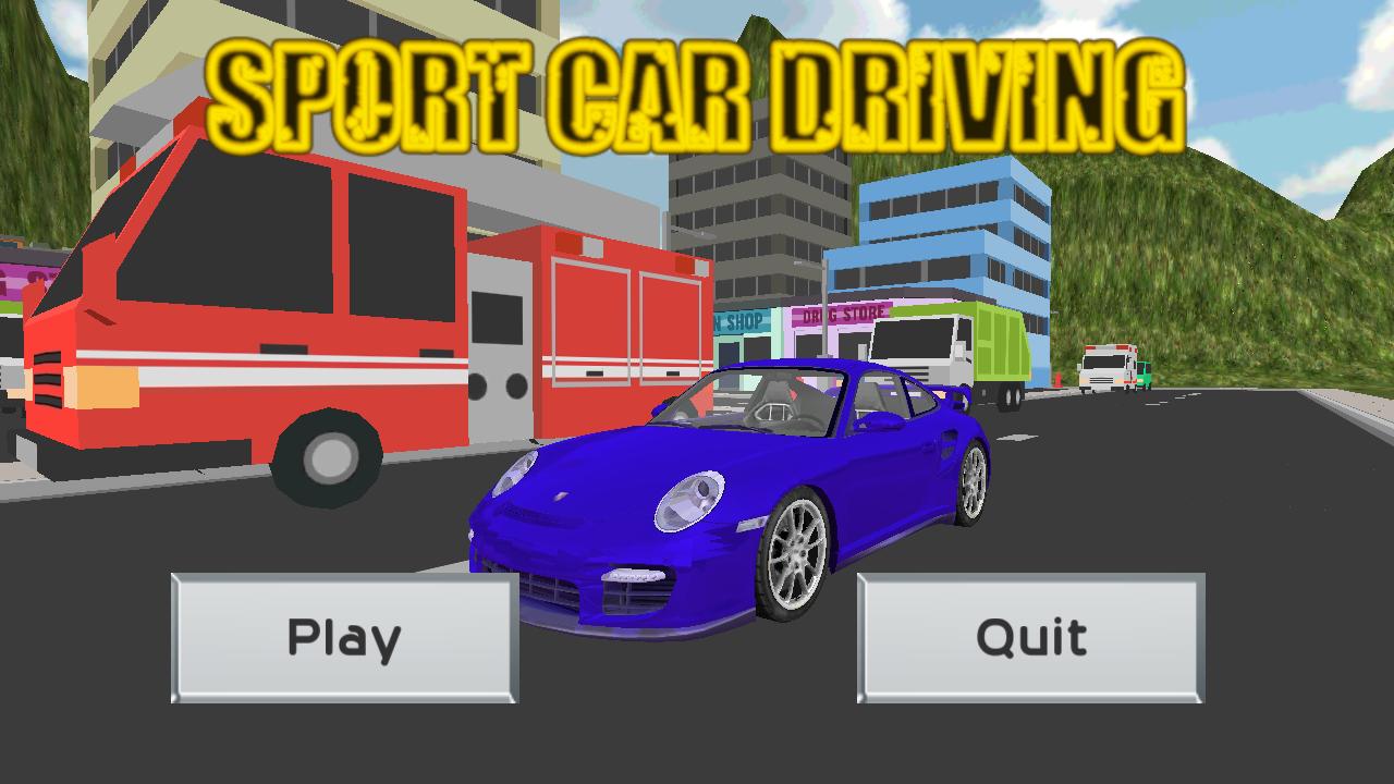 Cardboard City Sport Car Drive