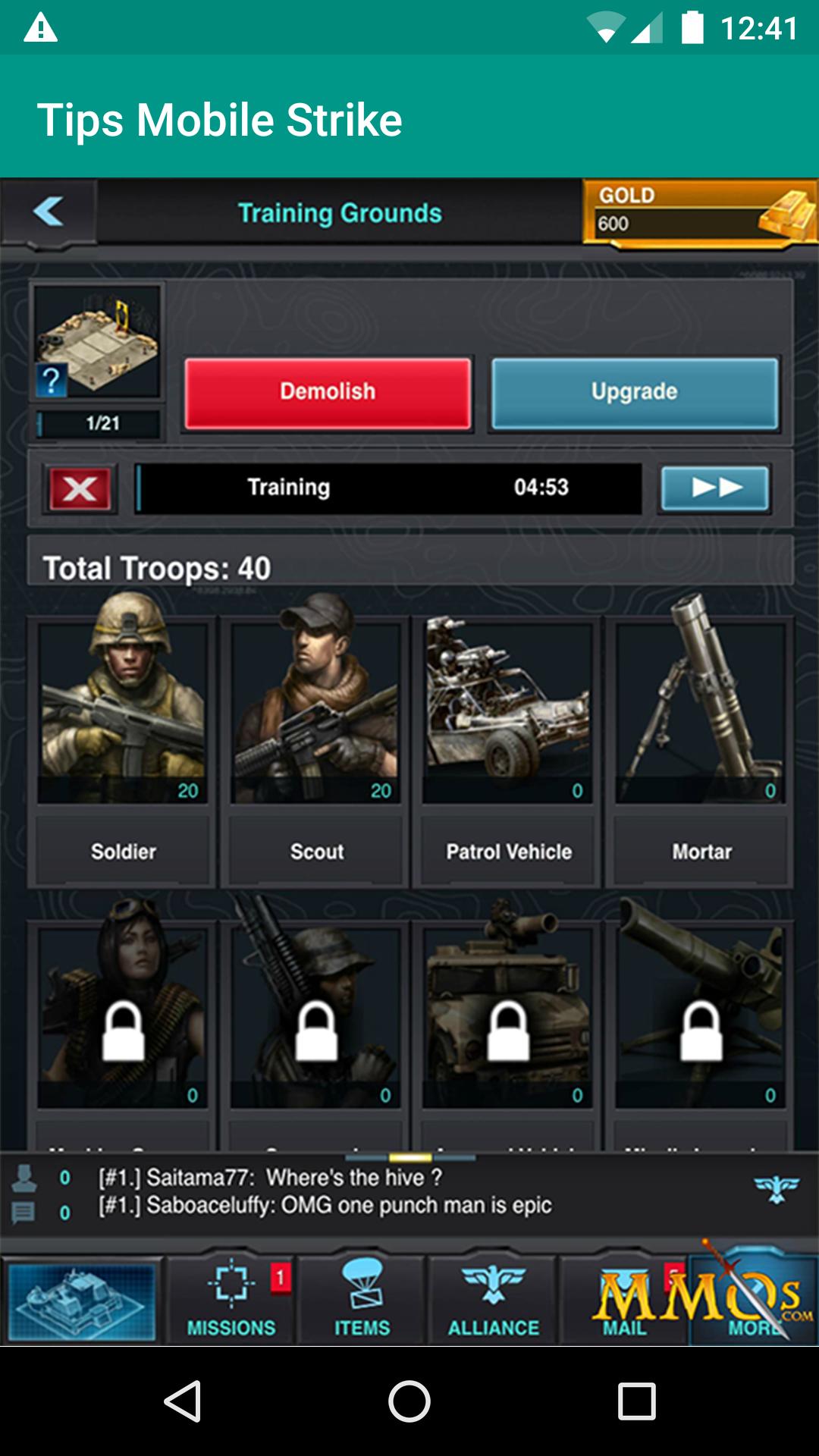 Tips Mobile Strike