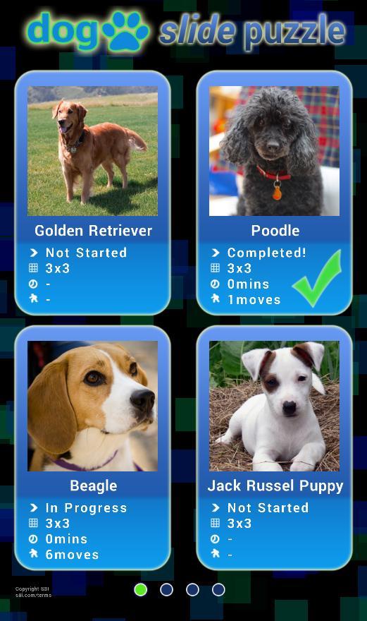 Dog Slide Puzzle