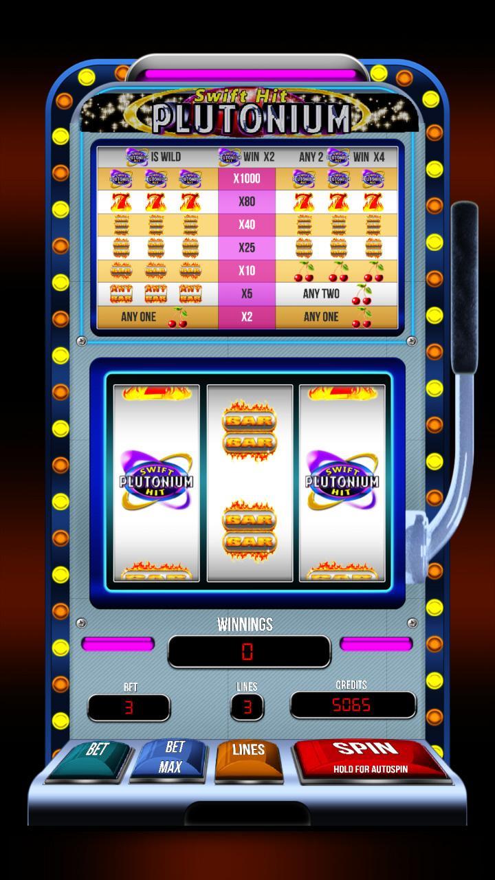 Swift Hit Plutonium Pokies