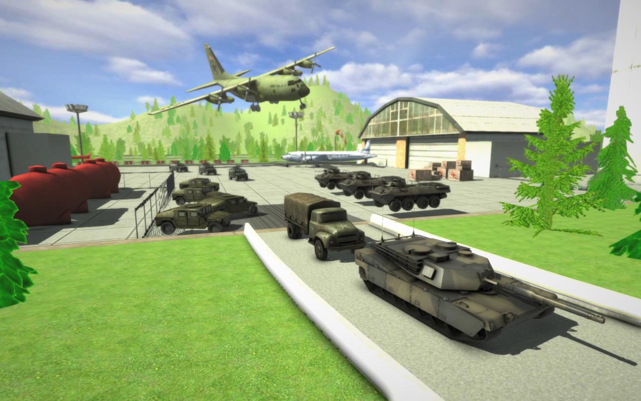 Army Car Plane Simulator 2017