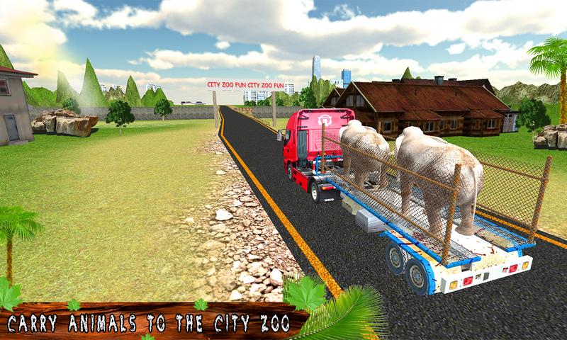 Transport Truck Zoo Animals