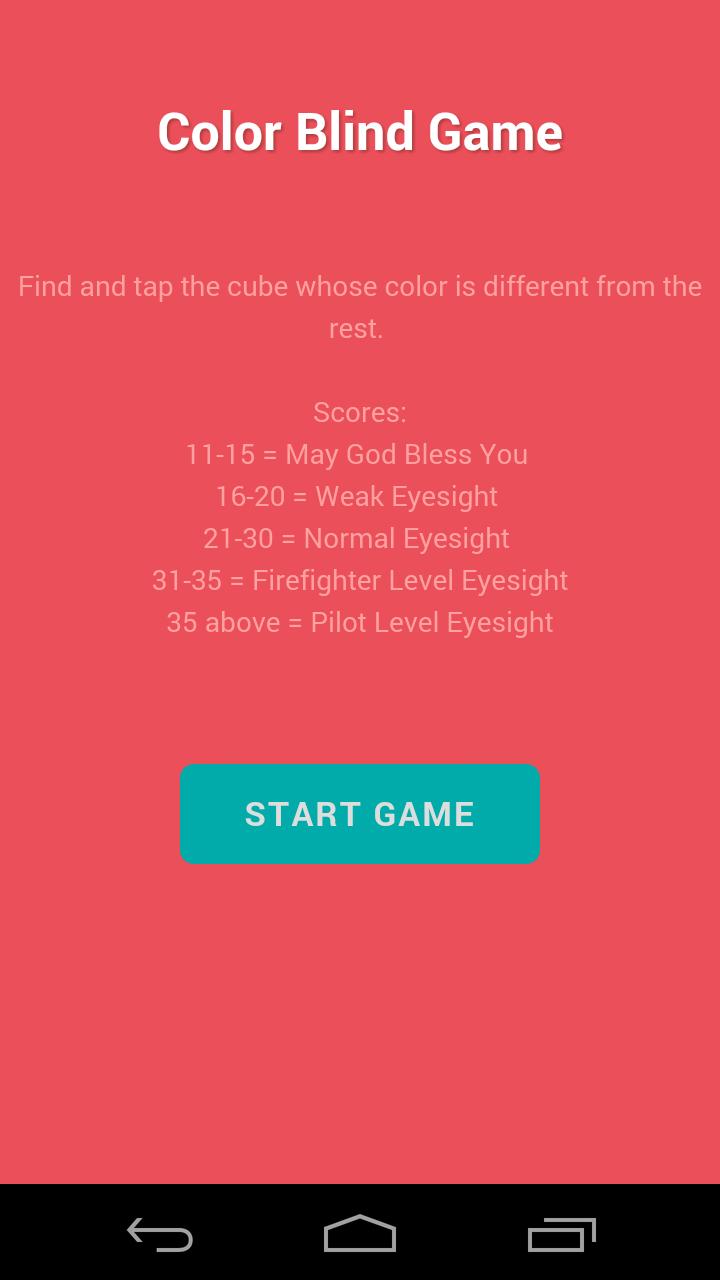 Color Blind Game