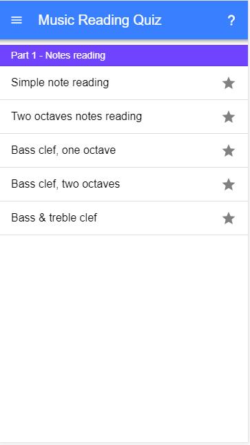 Notes Reading Quiz