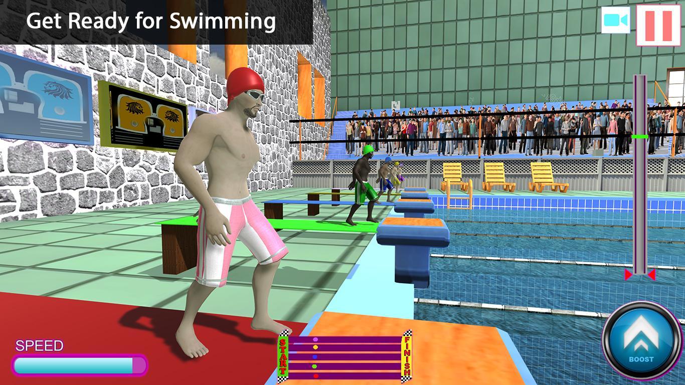 Swimming Pool Flip Diving