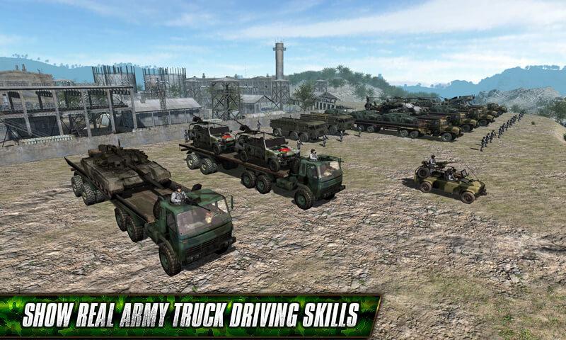 Offroad Army Truck Driving