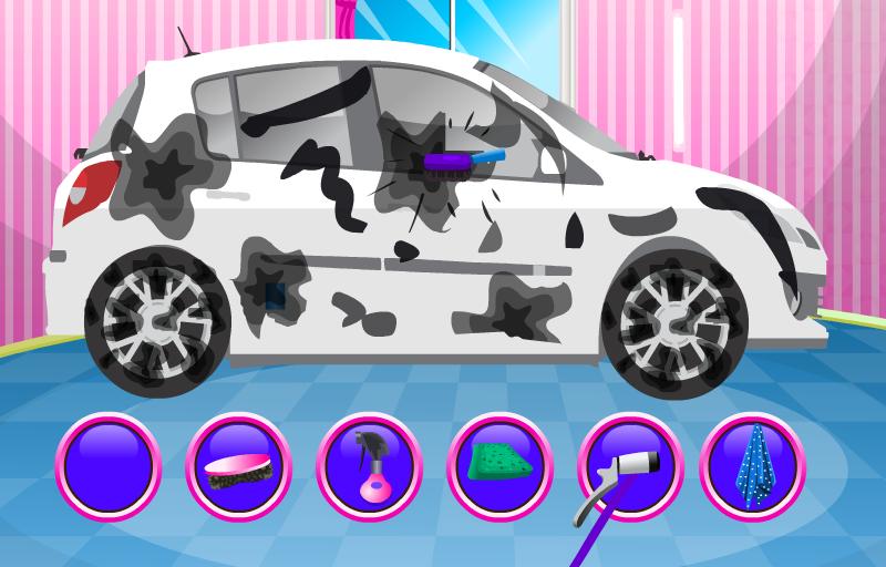 White car wash