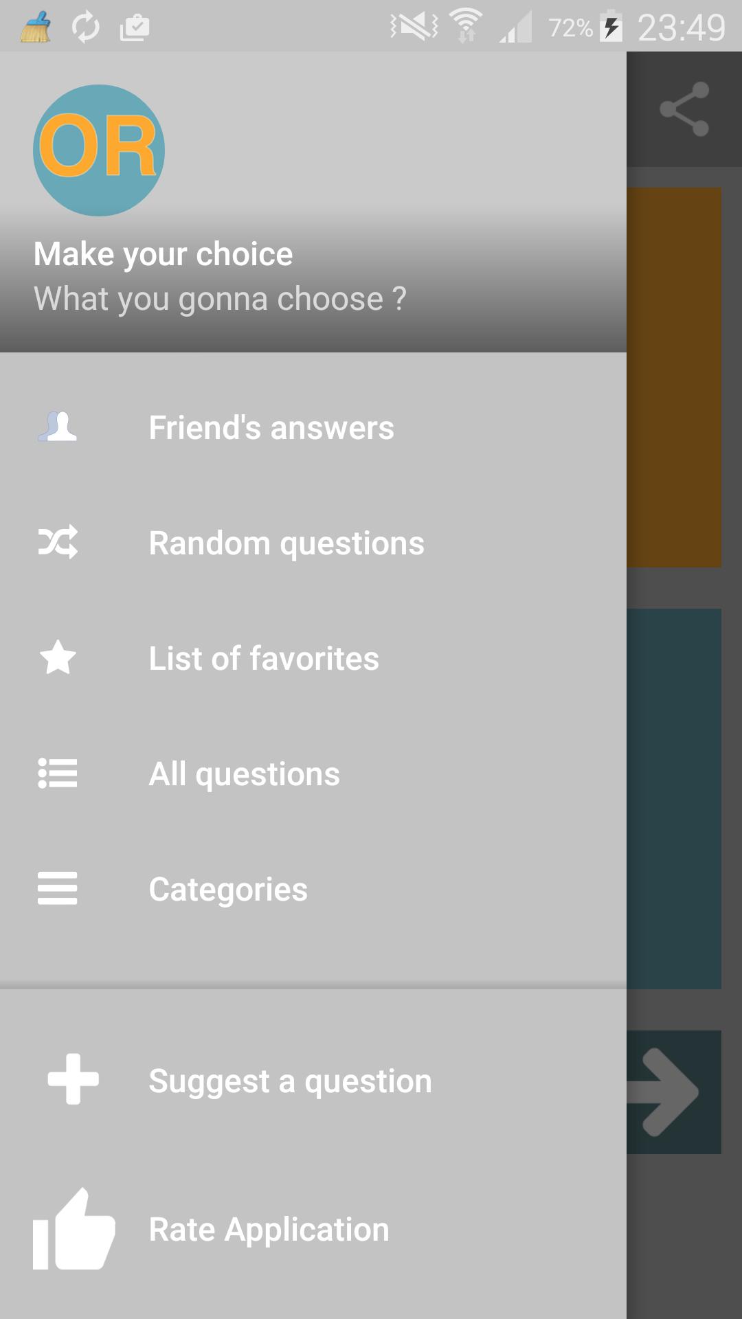 "Or" Make your choice