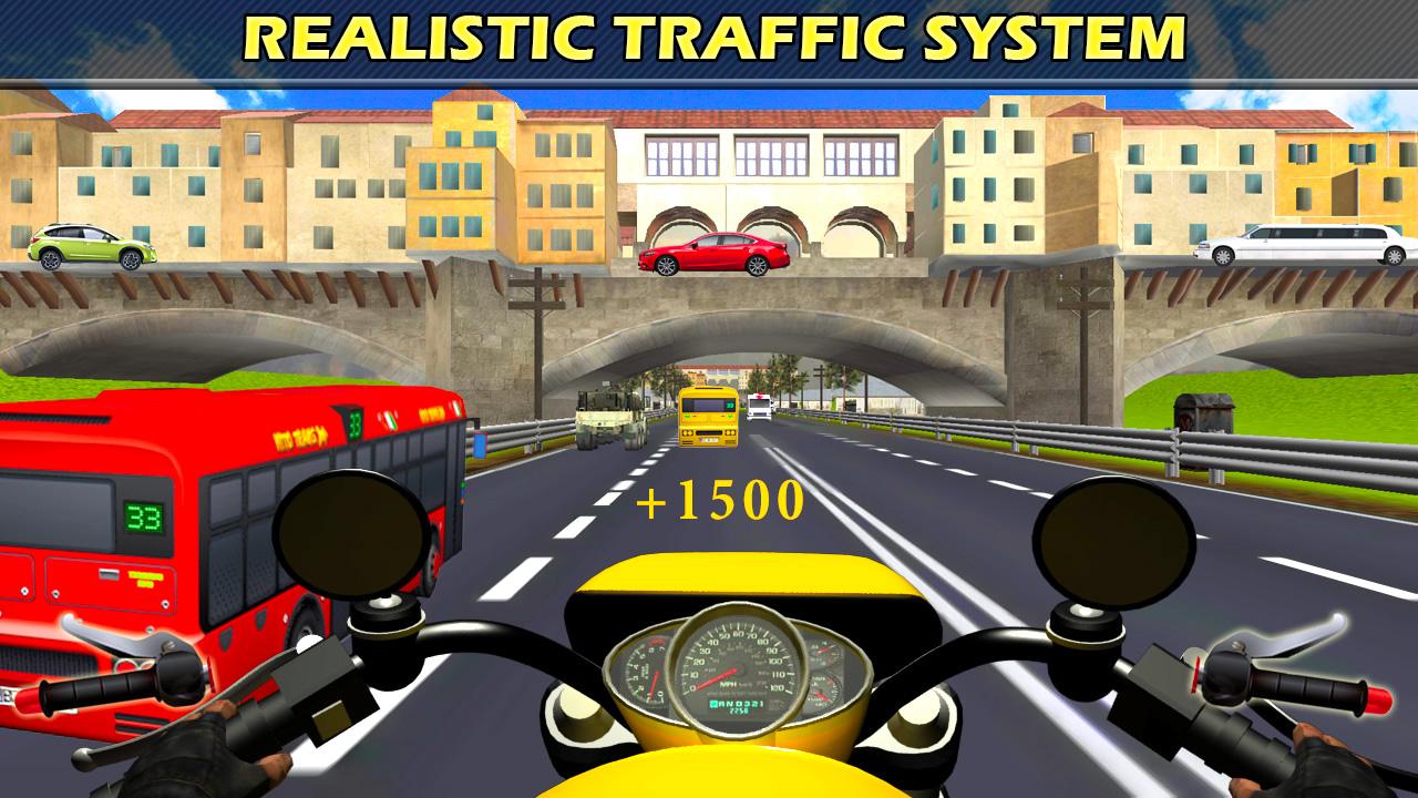 Bike Racing Traffic Highway Speed Rider
