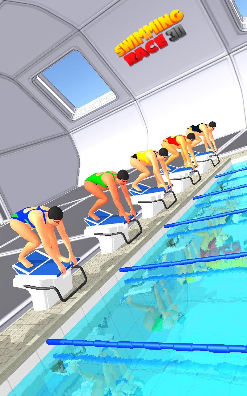 3D Swimming Pool Race