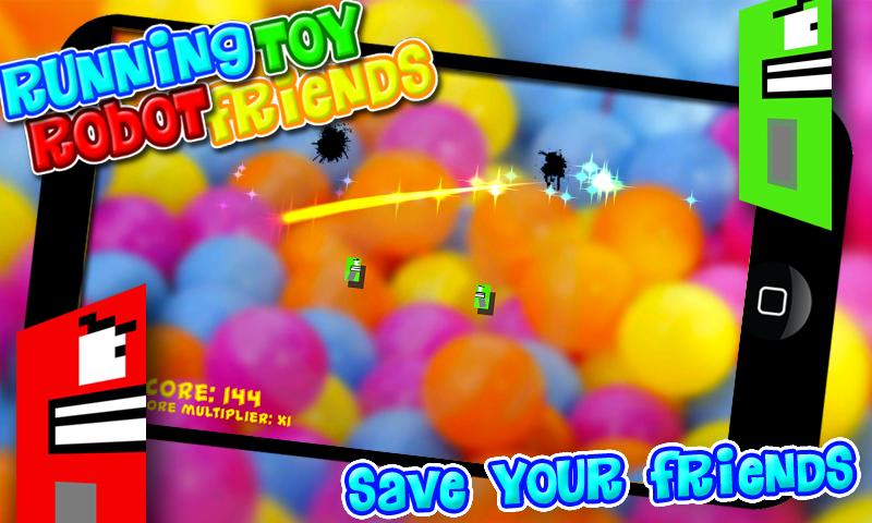 Running Toy Robot Friends