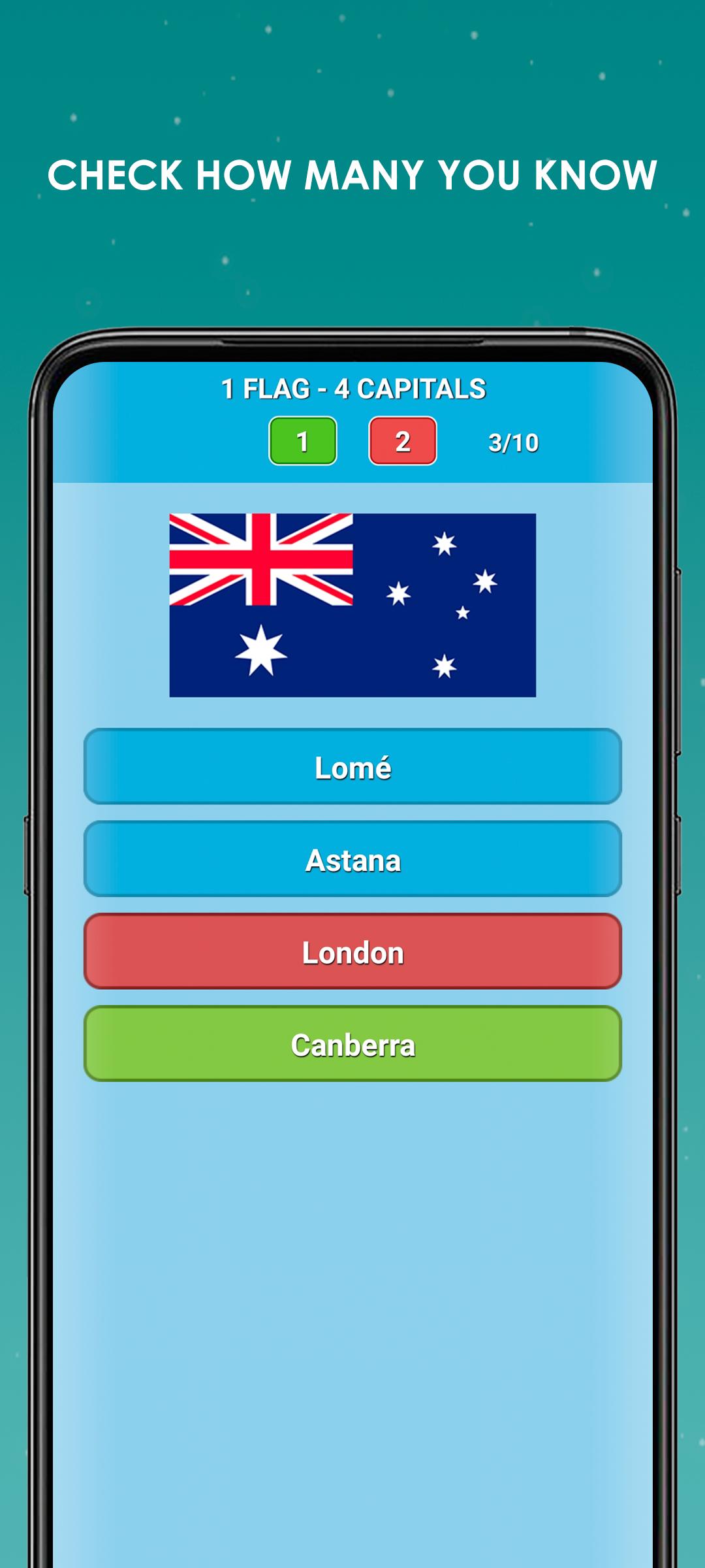 Flags of the world, capitals