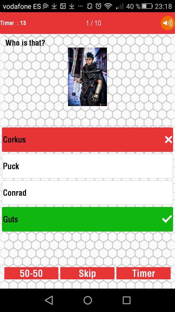 Berserk Cosplay Quiz