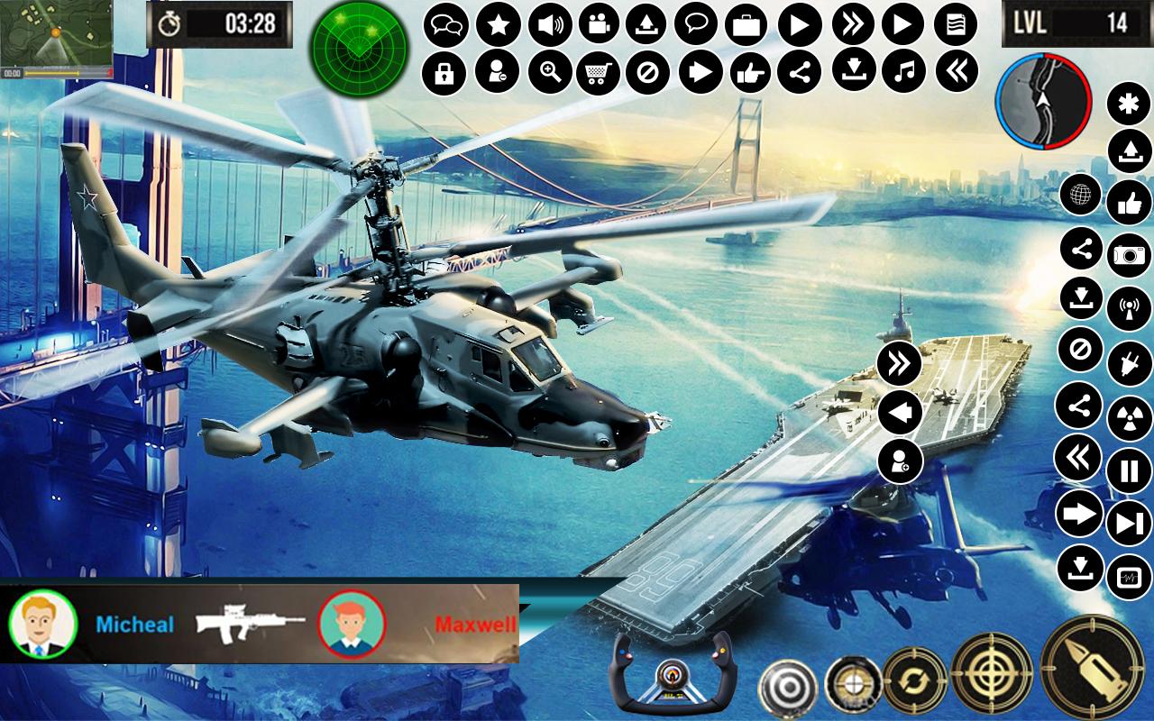 Army Gunship Helicopter Game