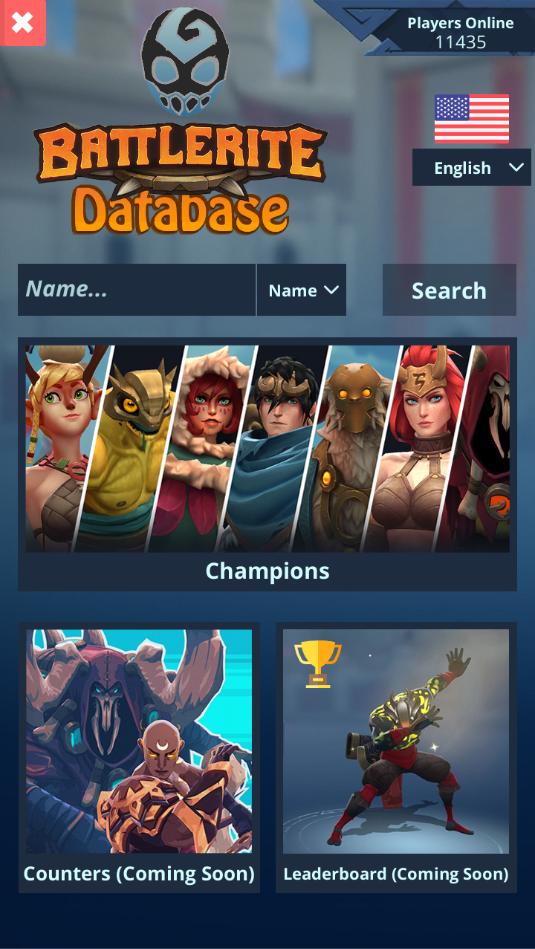 Battlerite Database