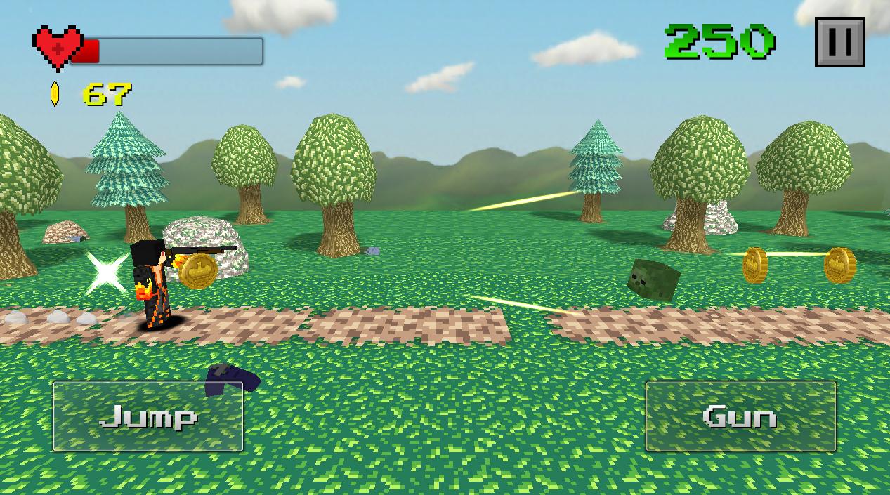 Pixel Run and Shoot