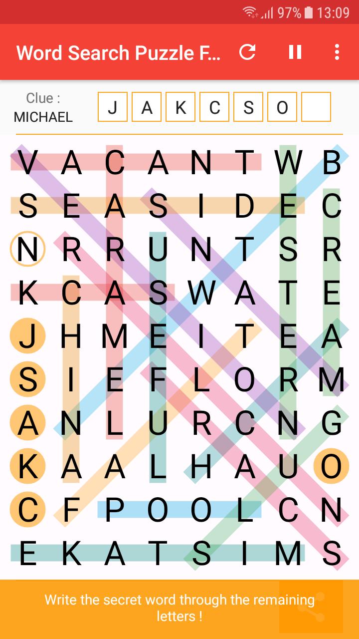 Word Search Puzzle Free 3