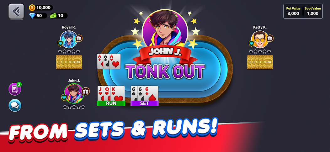 Tonk Online Card Game: Tunk